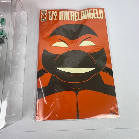 Teenage Mutant Ninja Turtles BST AXN Best of Michelangelo Figure Damaged Box - Picture 7 of 16